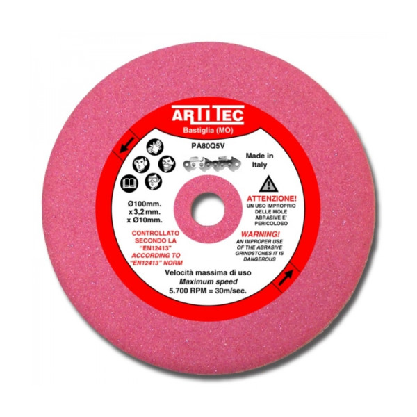 ARTITEC 3.2mm EXTRA ABRASIVE GRINDSTONE FOR CHAIN SAW SHARPENER Model Art. AR-MOLAROSA32