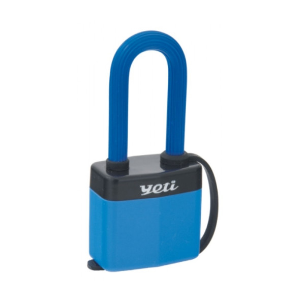 LOB KL41YPCV Padlock with a long shackle, plastic-coated