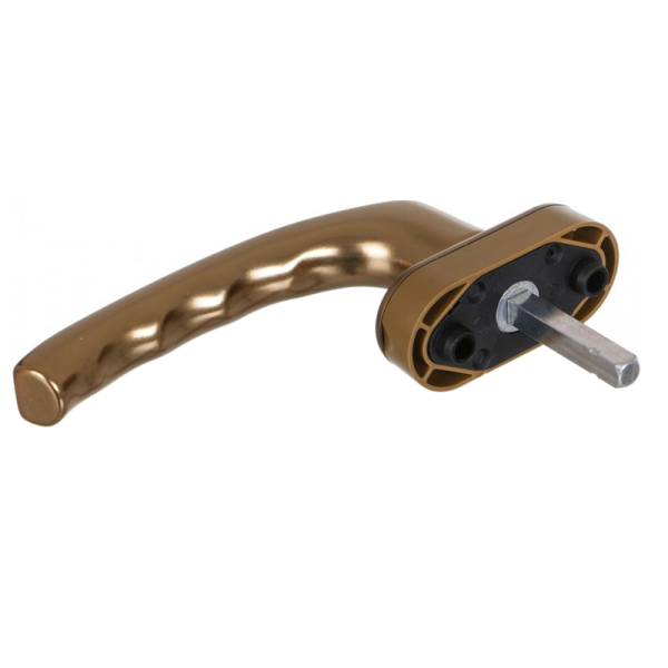 HOPPE anti-theft window ratchet handle, bronze color