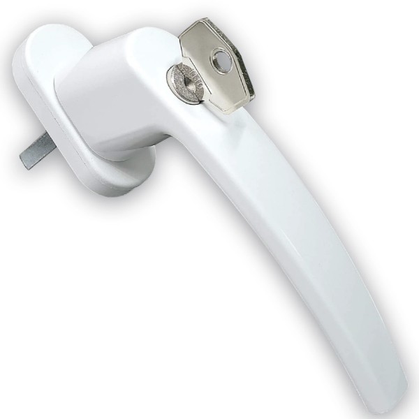 IRYS WH LK (40mm) window handle with lock, white