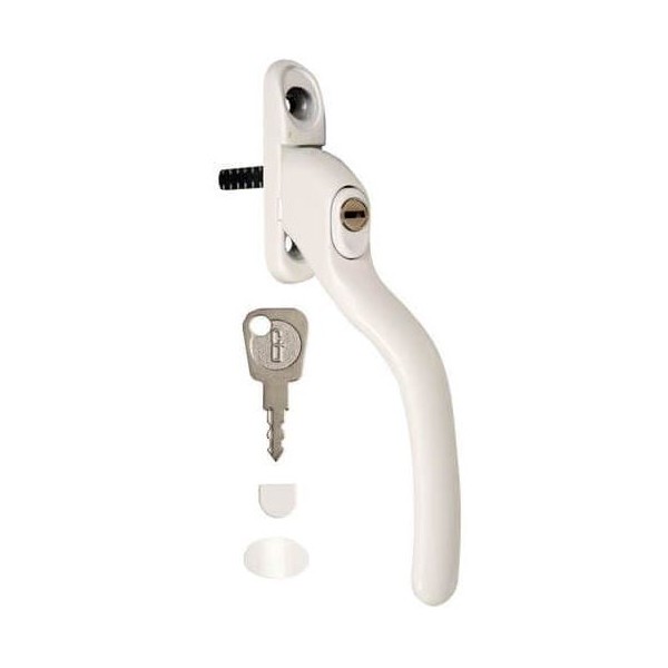 FABN&FIX  RS Window handle with key, white, right