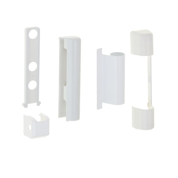 Siegenia FAV:Si-Line wood hinge covers, white, left